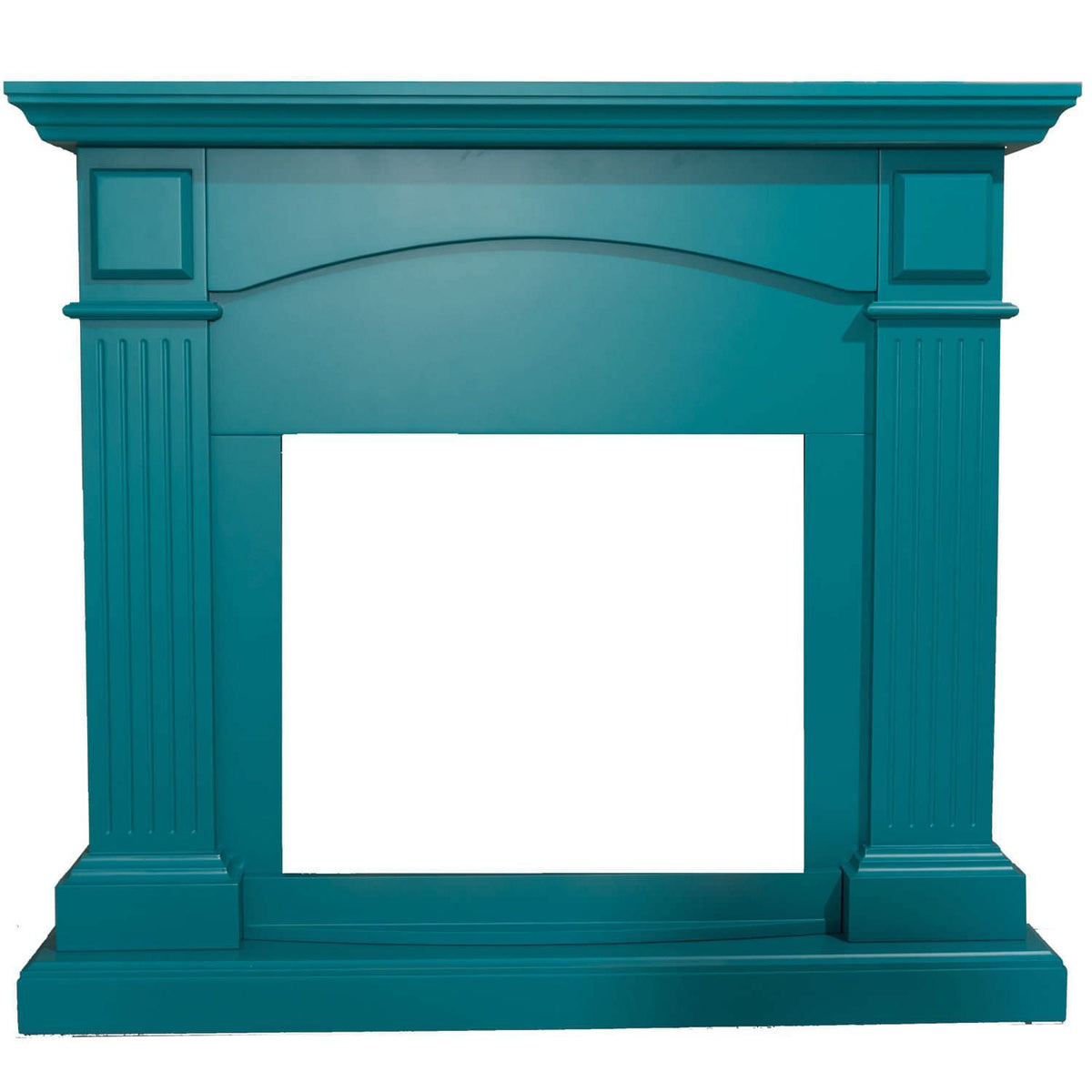 Cornice In Legno Blu Turchese Per Camino Eleganza e Qualita