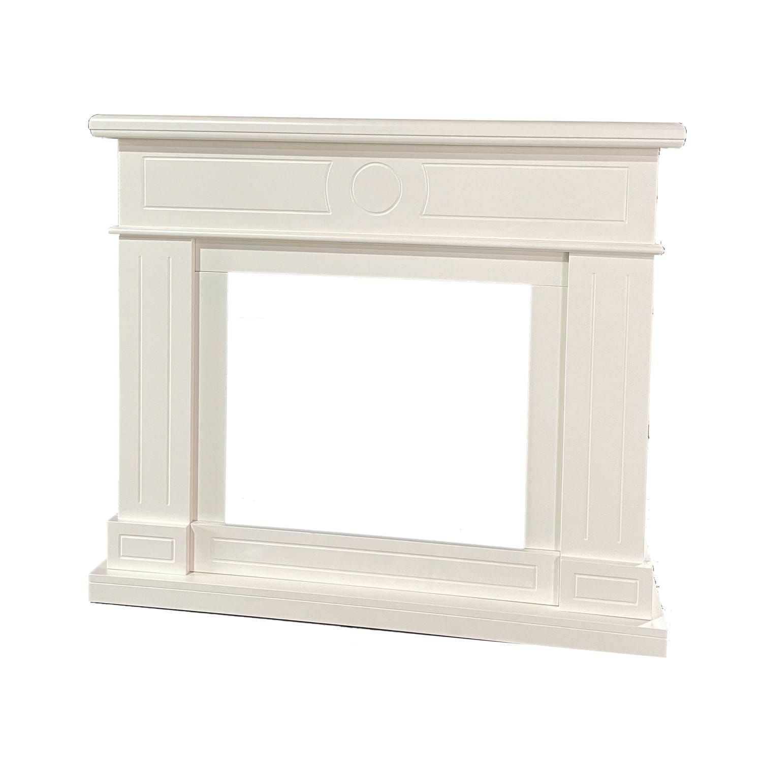 Cornice Lipari Bianco Crema Per Caminetto Elettrico