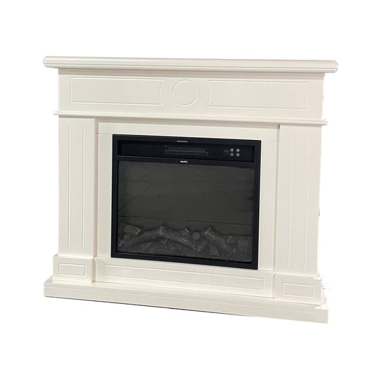 Cornice Lipari Bianco Crema Per Caminetto Elettrico