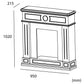 Cornice Blu Turchese Lipari Per Caminetto Elettrico
