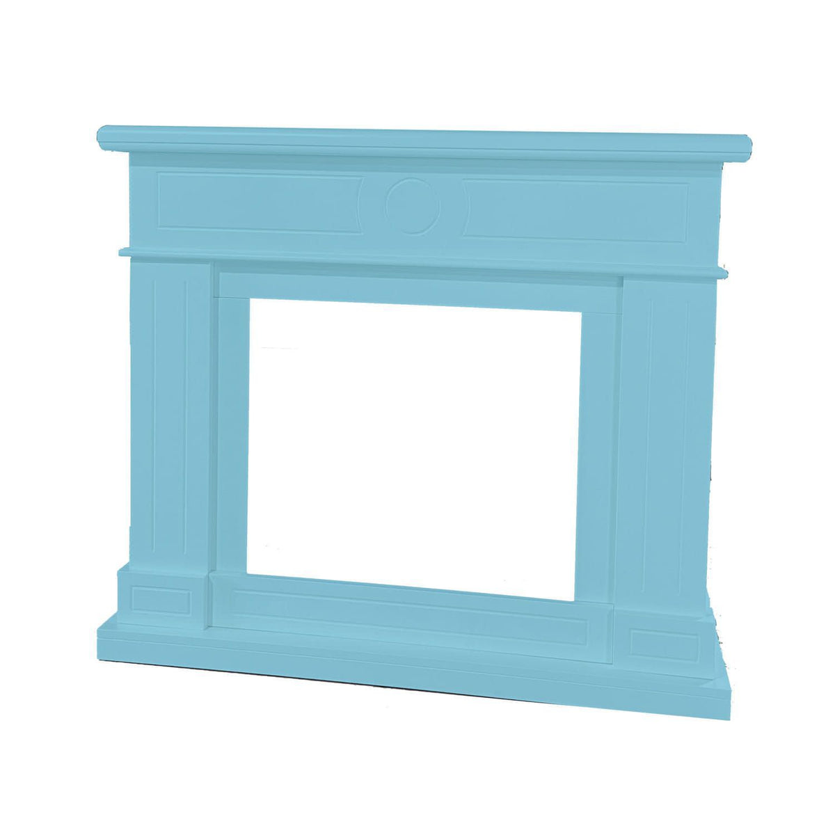 Cornice Blu Turchese Lipari Per Caminetto Elettrico
