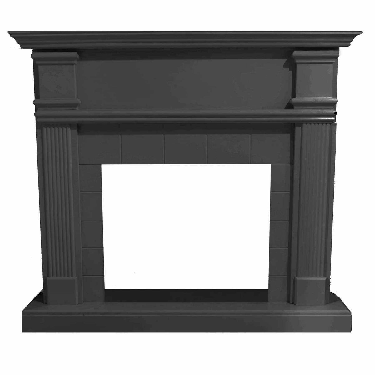 Cornice Grigia Per Camino In Legno Mdf Eleganza e Durabilita