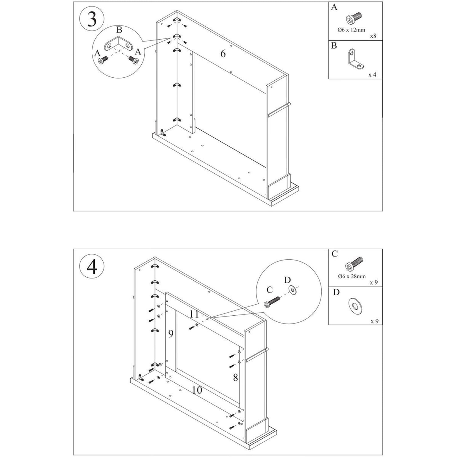 Cornice In Legno Grigio Scuro Per Camino Design Elegante e Resistente