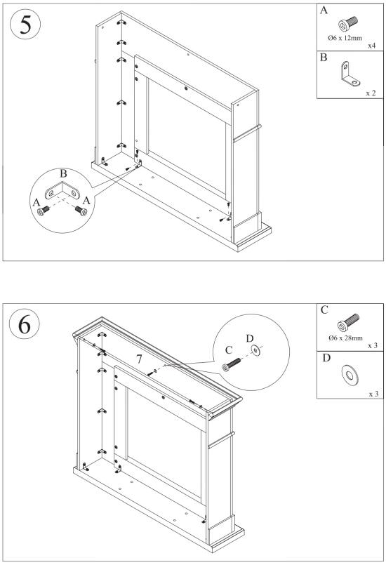 Cornice In Legno Grigio Scuro Per Camino Design Elegante e Resistente