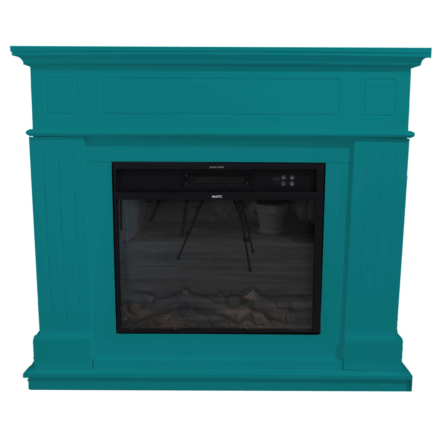 Cornice In Legno Blu Turchese Per Camino Eleganza e Qualita