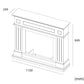 Cornice In Legno Blu Turchese Per Camino Eleganza e Qualita