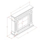 Cornice In Legno Blu Turchese Per Camino Eleganza e Qualita