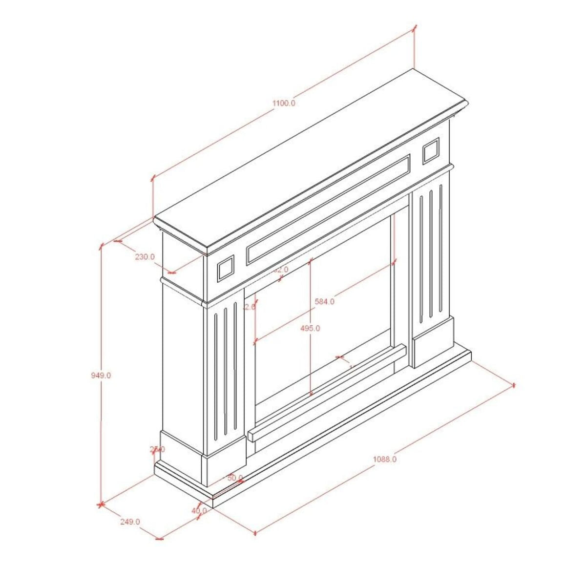 Cornice In Legno Blu Turchese Per Camino Eleganza e Qualita