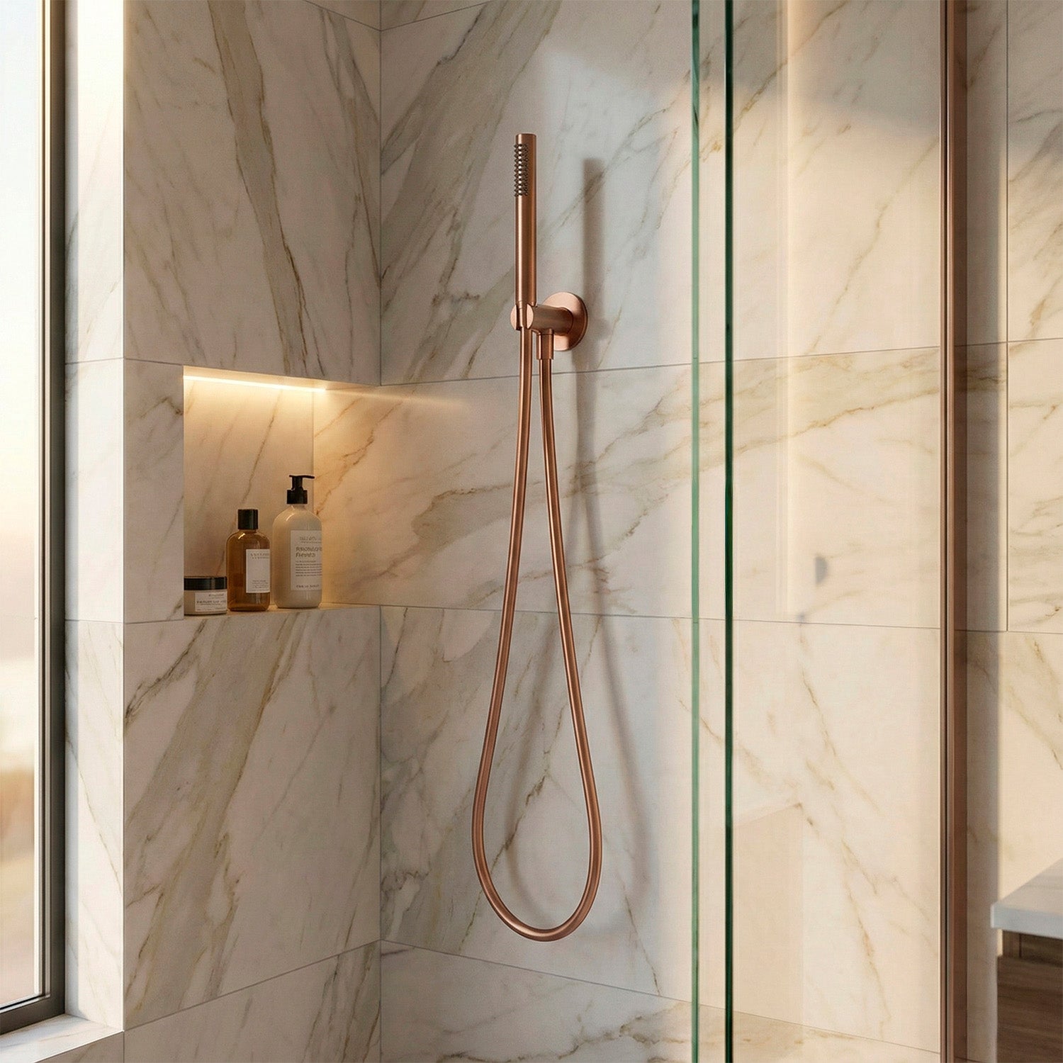 Kit doccino Sined in acciaio inox PVD oro rosa eleganza e fu