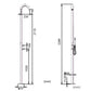 Doccia Da Giardino Nera In Acciaio Inox Aisi 316l Con Miscelatore e Doccetta Design Elegante e Resistente Per Esterni e Interni Acquista Ora Con Spedizione Gratuita e Garanzia Postvendita