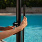 Doccia Da Giardino Nera In Acciaio Inox Aisi 316l Con Miscelatore e Doccetta Design Elegante e Resistente Per Esterni e Interni Acquista Ora Con Spedizione Gratuita e Garanzia Postvendita
