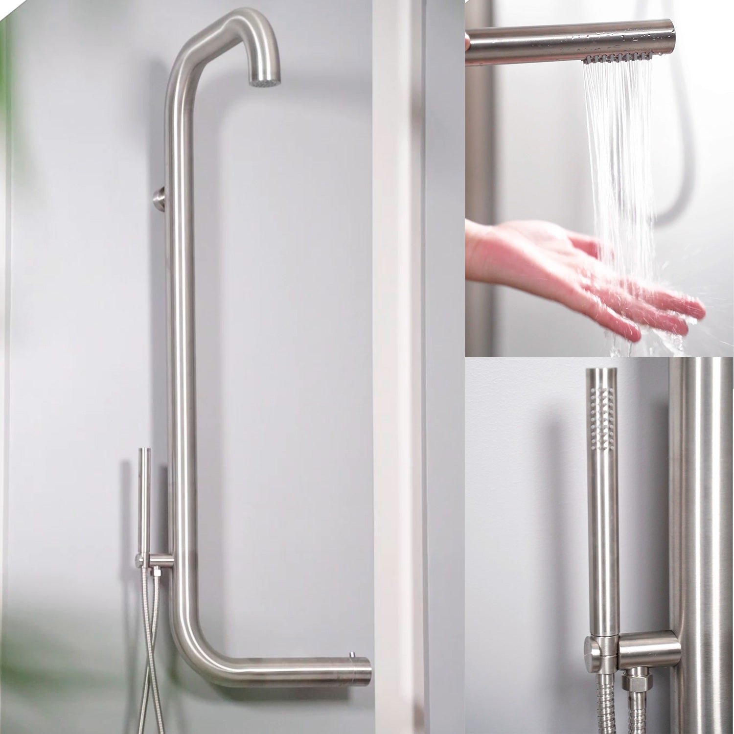 Doccia Esterna a Muro In Acciaio Inox 316l Design Elegante e Resistente Ideale Per Interni Ed Esterni Acquista Ora Con Spedizione Gratuita e Garanzia Postvendita
