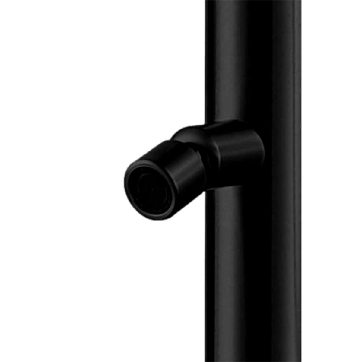 Doccia Nera In Acciaio Inox 316l Con Soffione e Doccino