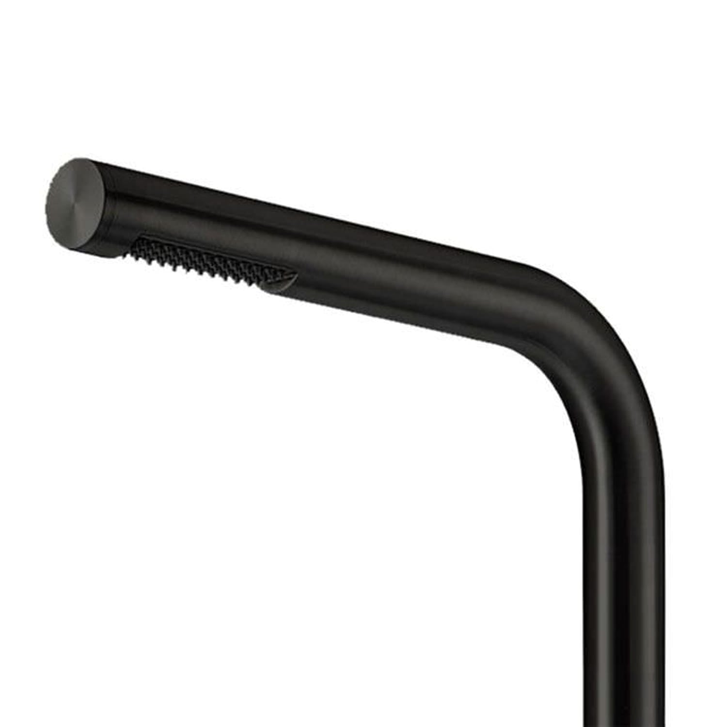 Doccia Esterna Budoni Nera In Acciaio Inox Aisi 316l Elegante e Resistente Con Doppio Miscelatore e Doccetta a Mano Ideale Per Giardini e Piscine Acquisto Sicuro e Consegna Veloce