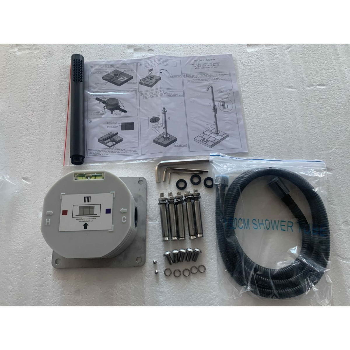 Sistema Di Fissaggio Rapido Per Docce Inox Sined Cbox Instal