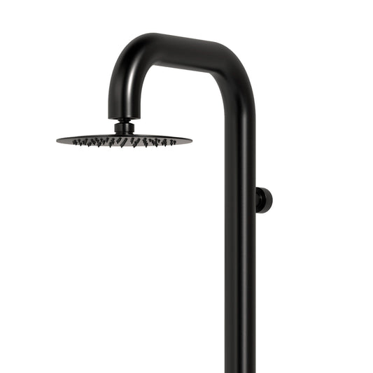 Doccia Cabras Nera In Acciaio Inox a Parete Eleganza e Resis