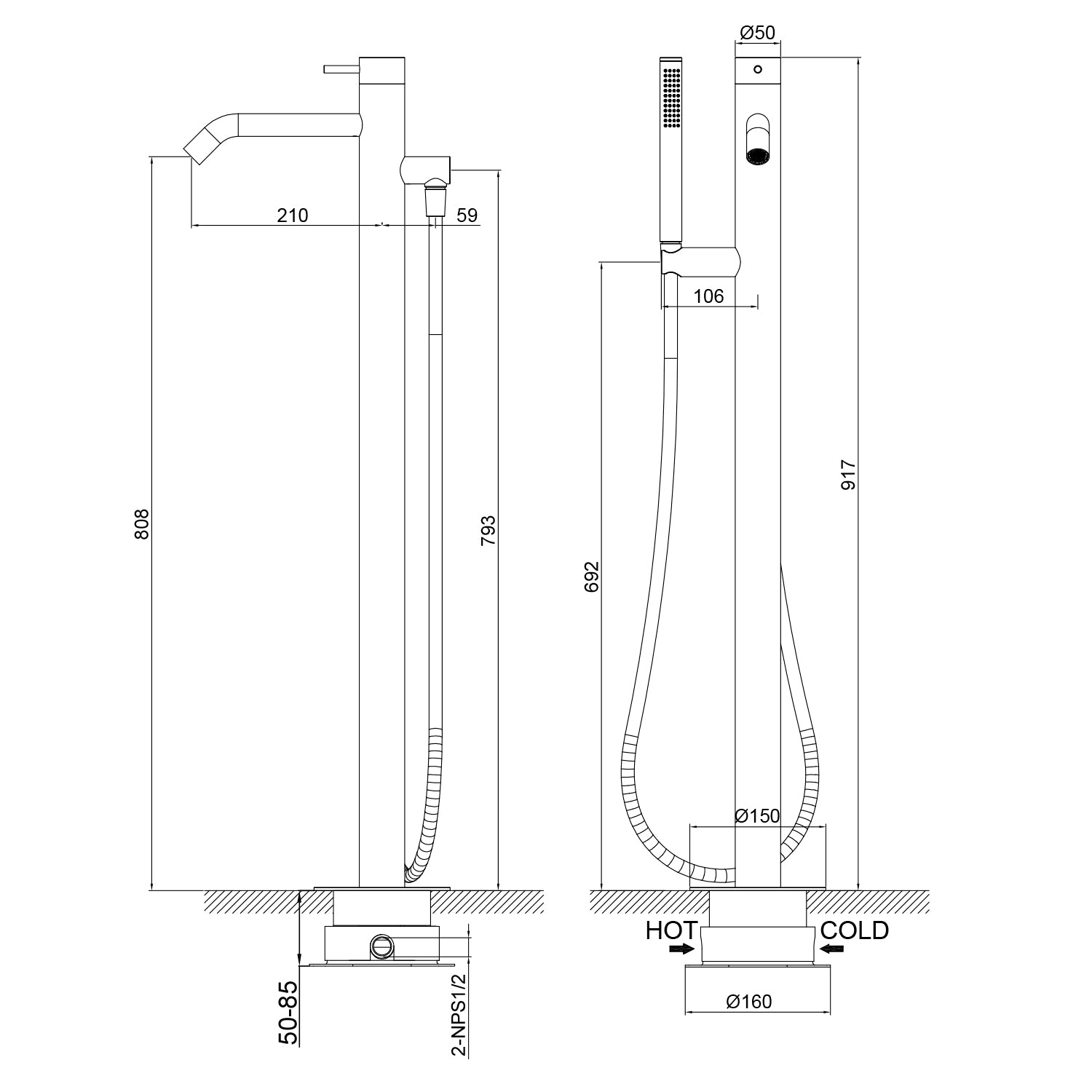 Minidoccia inox Sined eleganza e funzionalita per il tuo ambiente