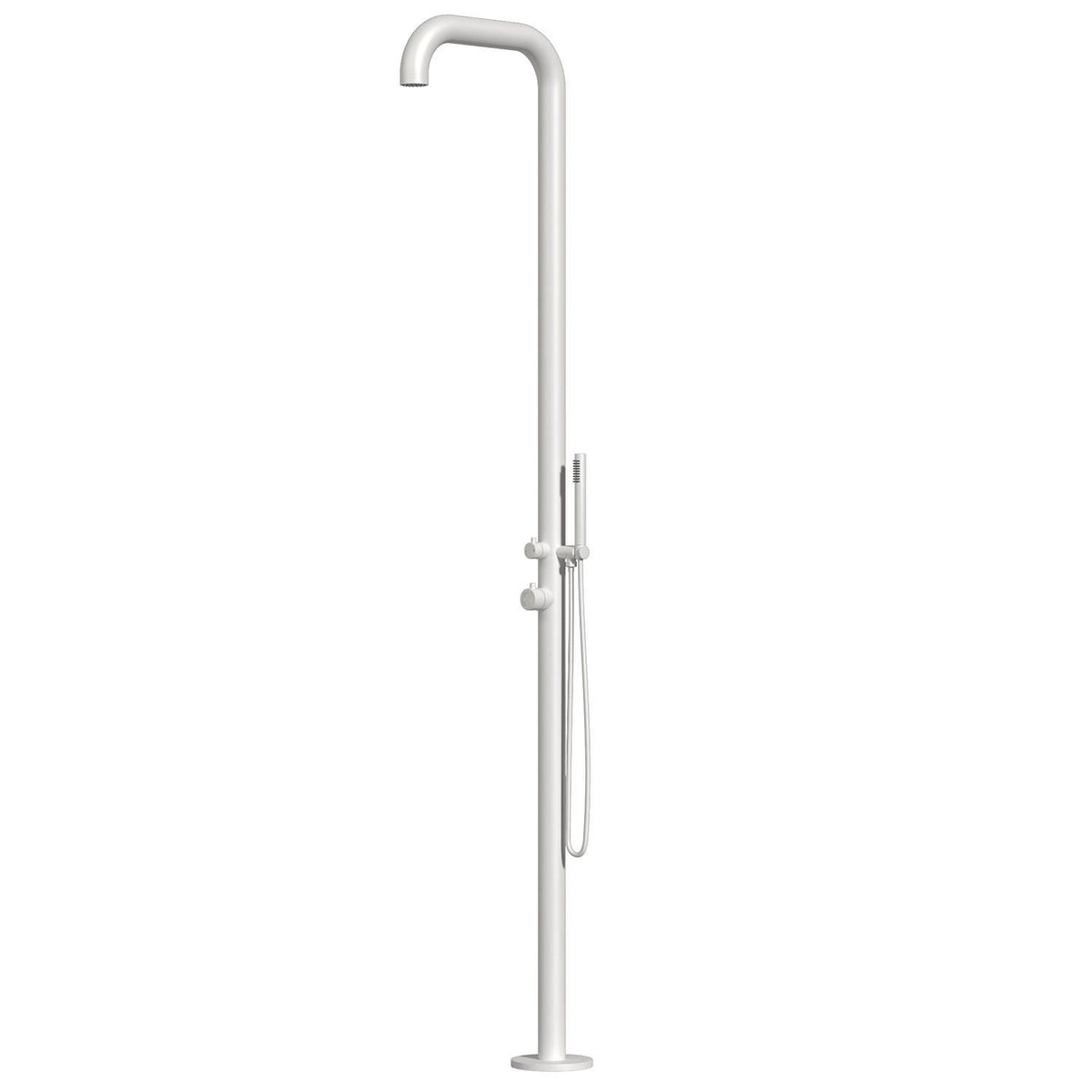 Doccia Chia Bianca Inox 316l Eleganza Durabilita Per Esterni