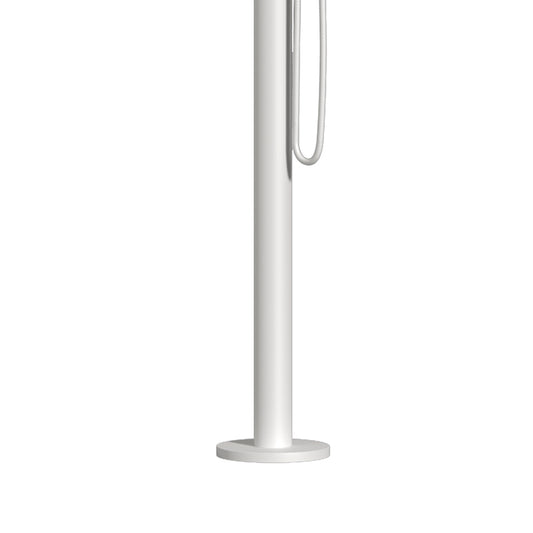 Duche Chia Branco em inox 316L, elegância e durabilidade para exterior