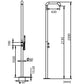 Doccia Nera Inox Sined Eleganza Durabilita e Design Moderno