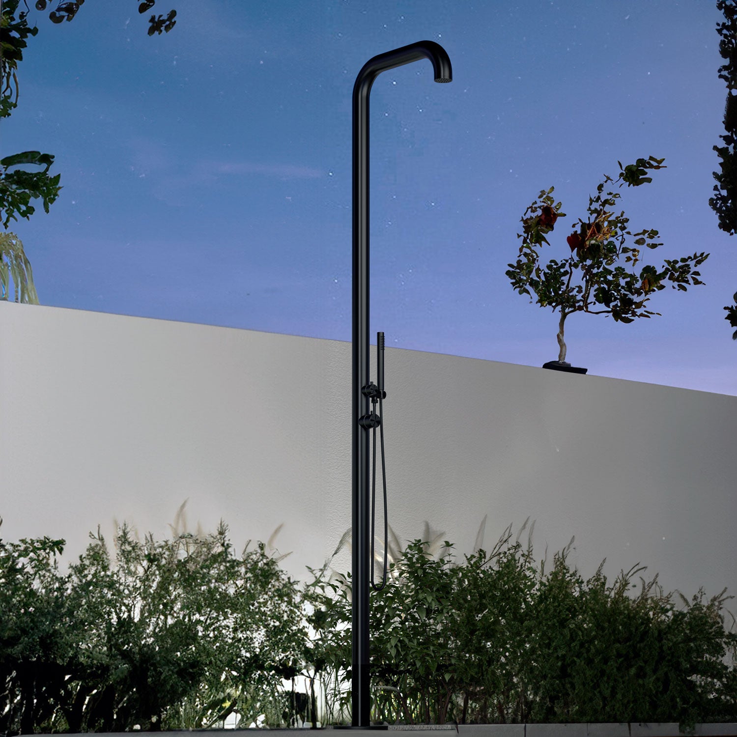 Doccia Nera Inox Sined Eleganza Durabilita e Design Moderno