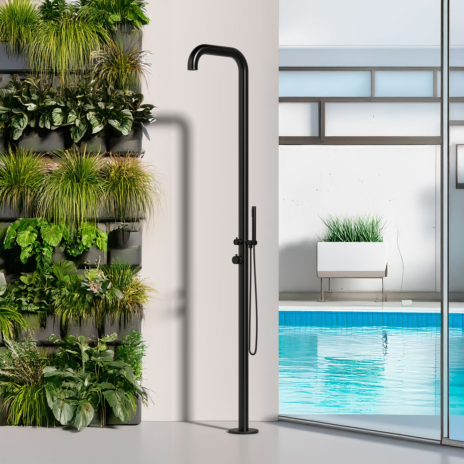 Doccia Nera Inox Sined Eleganza Durabilita e Design Moderno