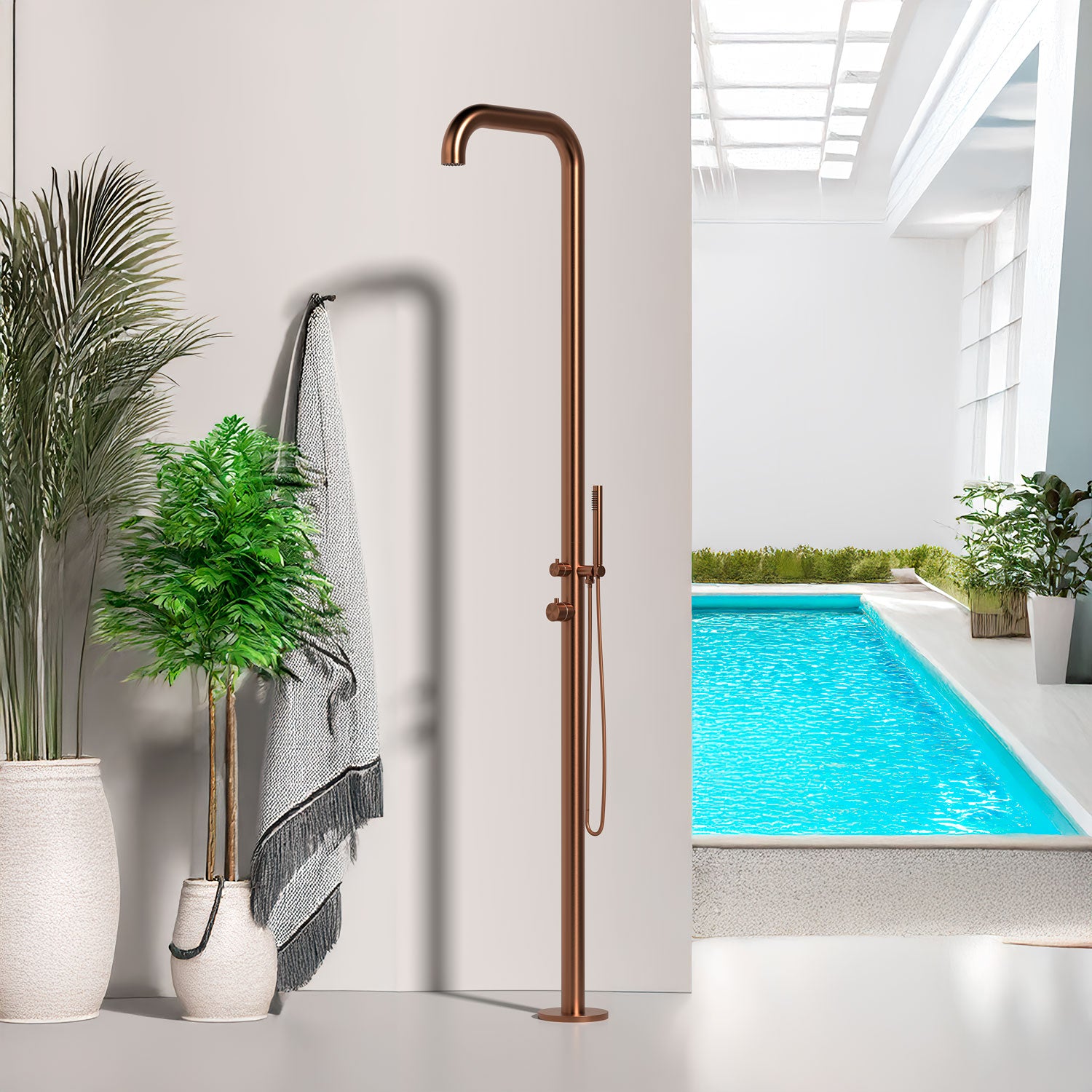 Doccia Esterna Inox Oro Rosa Eleganza e Qualita Per Il Tuo Spazio