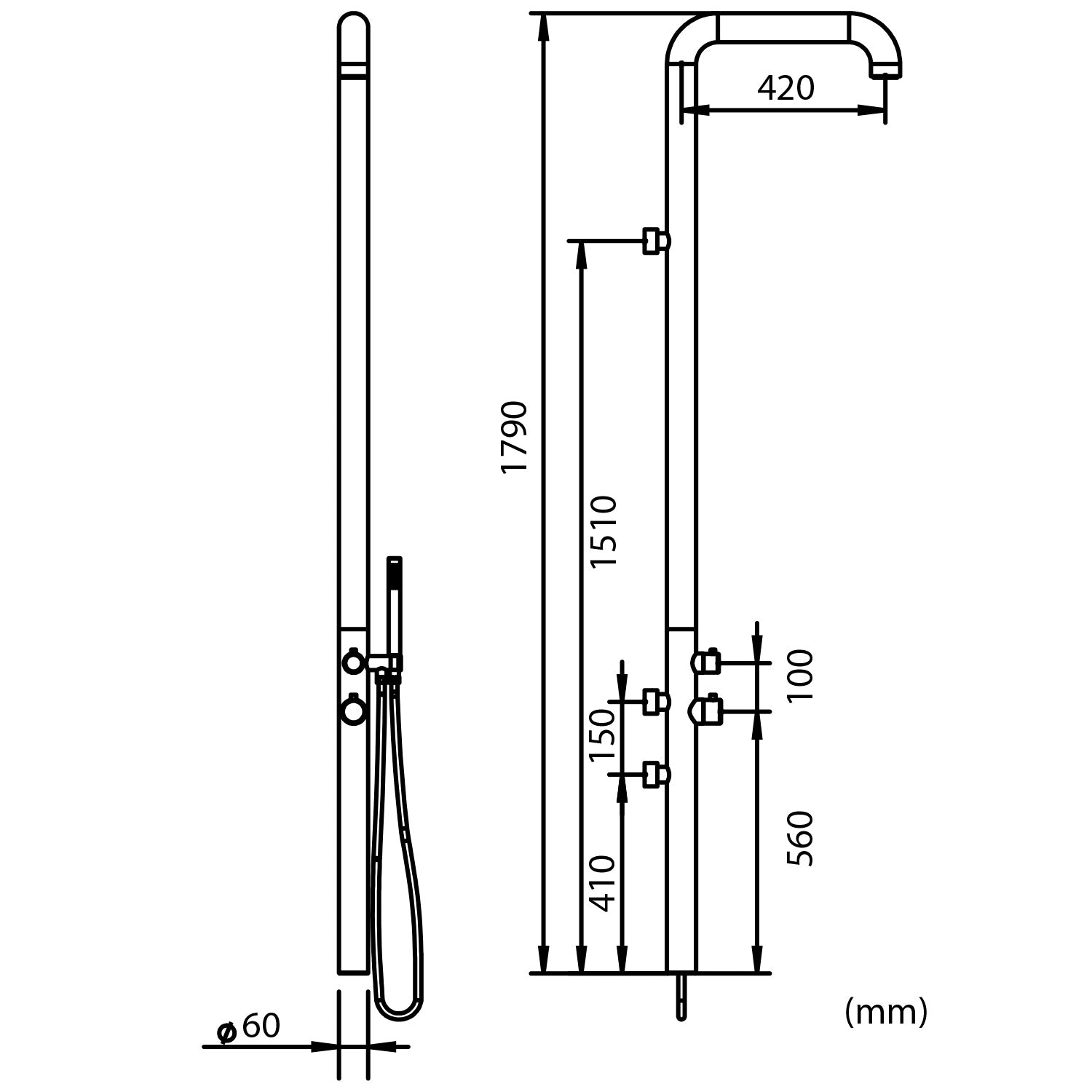 Doccia Chia Inox Eleganza e Resistenza Per Casa e Giardino