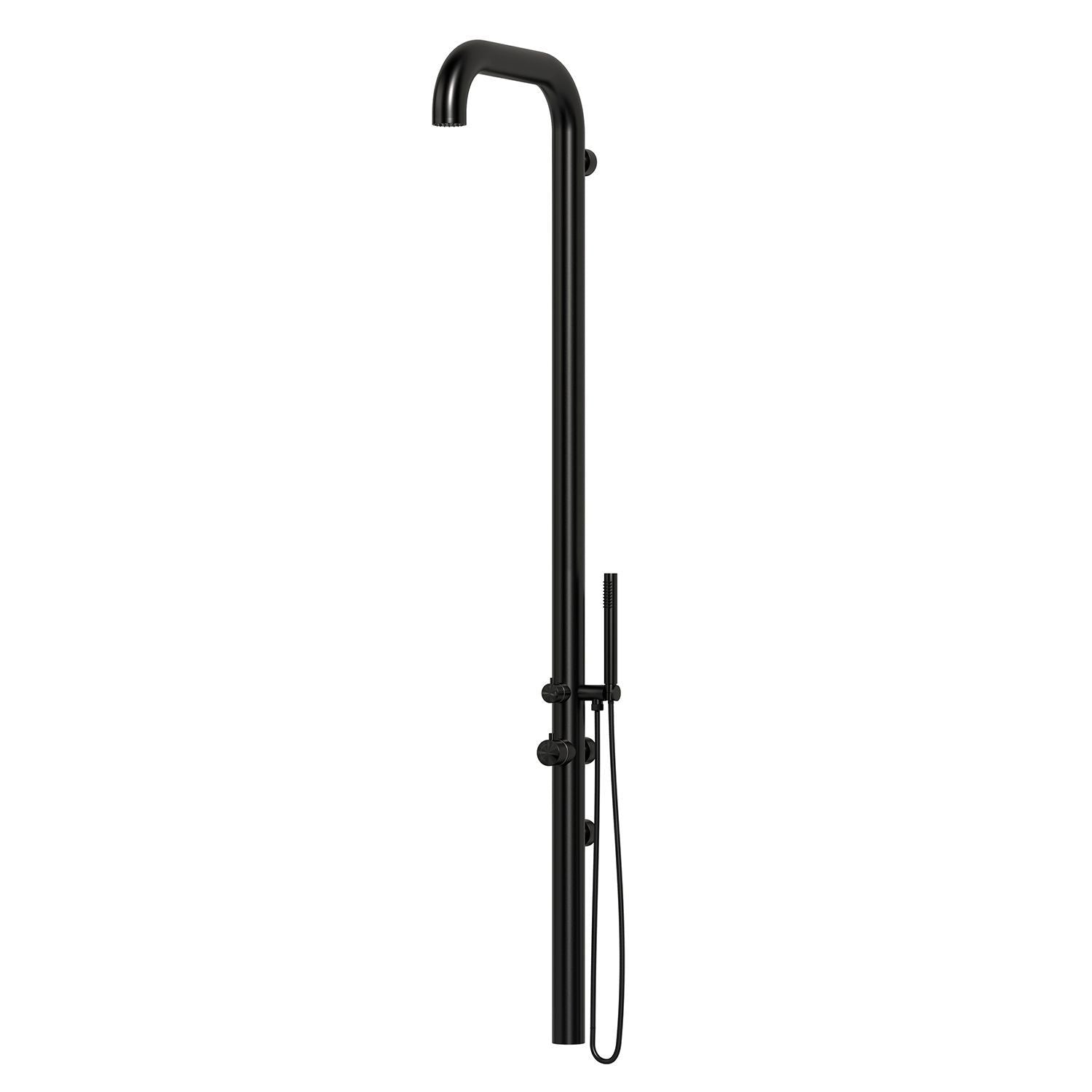 Doccia Chia Nera Sined Eleganza e Durabilita Per Casa e Giardino