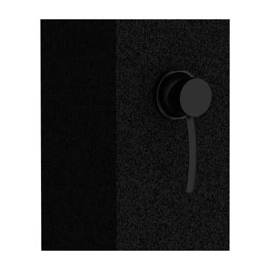 Duche solar preto em alumínio Sined Dino, elegância e funcionalidade
