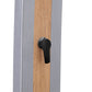 Doccia Solare Grigia In Alluminio Con Fascia Legno e Soffion