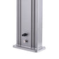 Doccia Solare Grigia In Alluminio Con Fascia Legno e Soffion