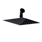 Doccia Solare Nera In Alluminio 40 Litri Con Fascia Inox