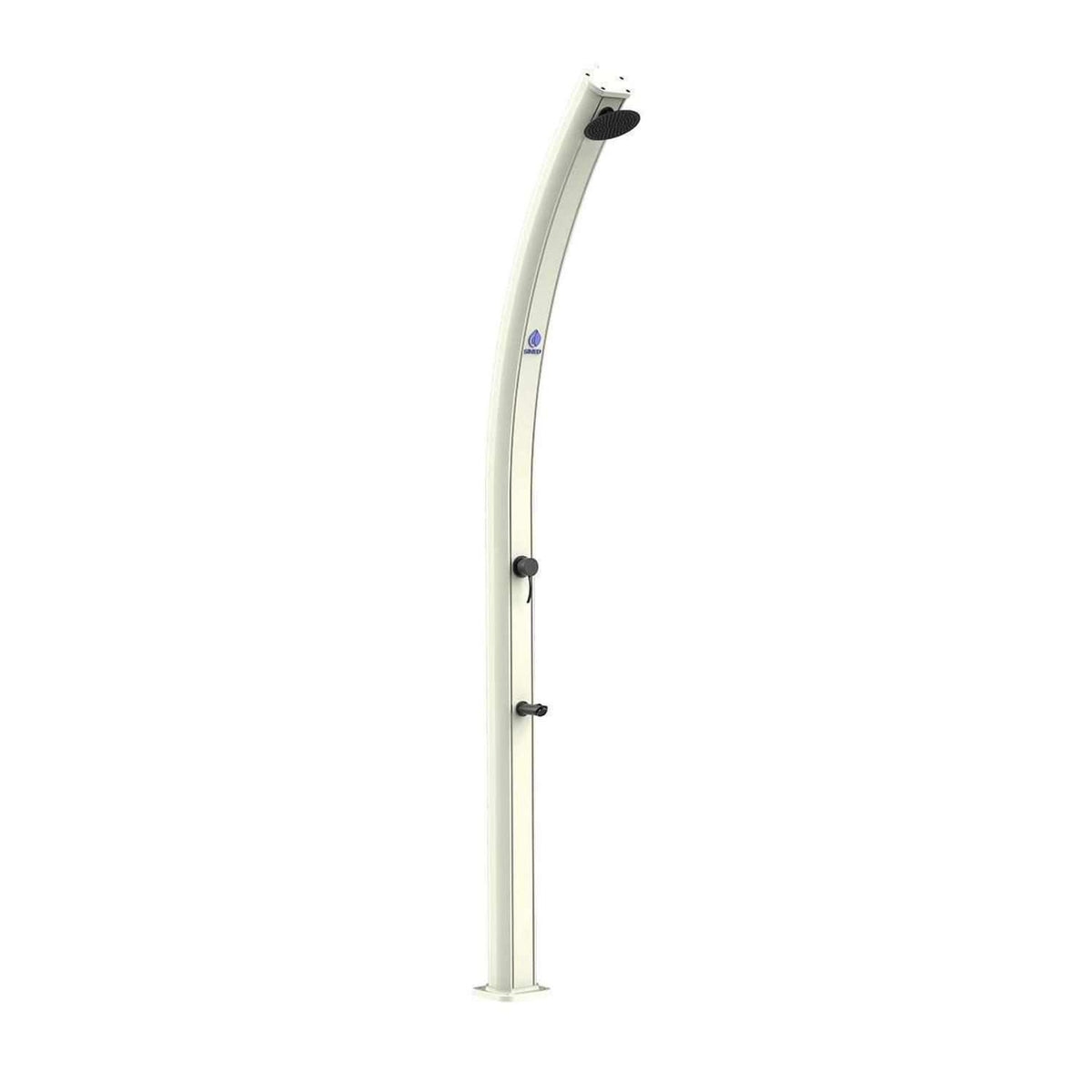 Doccia Solare In Alluminio Bianca Da 25 Litri Con Soffione R