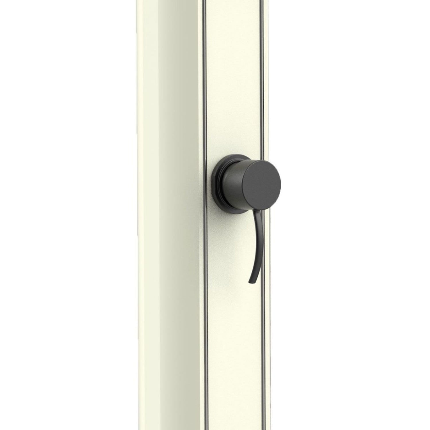 Doccia Solare In Alluminio Bianca Da 25 Litri Con Soffione Rotondo Da 15 Cm Miscelatore e Rubinetto Lavapiedi Struttura Curva Per Esterno Altezza 226 Cm Ideale Per Piscine Giardini Beb Hotel e Campeggi Acquisto Sicuro Consegna Veloce e Garanzia