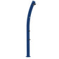 Doccia Solare Blu In Alluminio Da 25 Litri Con Soffione Rotondo Da 15 Cm Miscelatore e Rubinetto Lavapiedi Struttura Curva In Alluminio Per Esterno Altezza 226 Cm Ideale Per Bordo Piscina Giardino Beb Hotel e Campeggi Realizzata Con Materiali Di