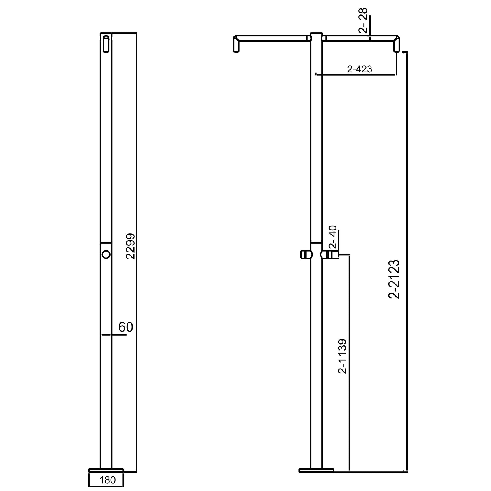 Doccia Inox Bicefalo Comfort Design e Risparmio Acqua