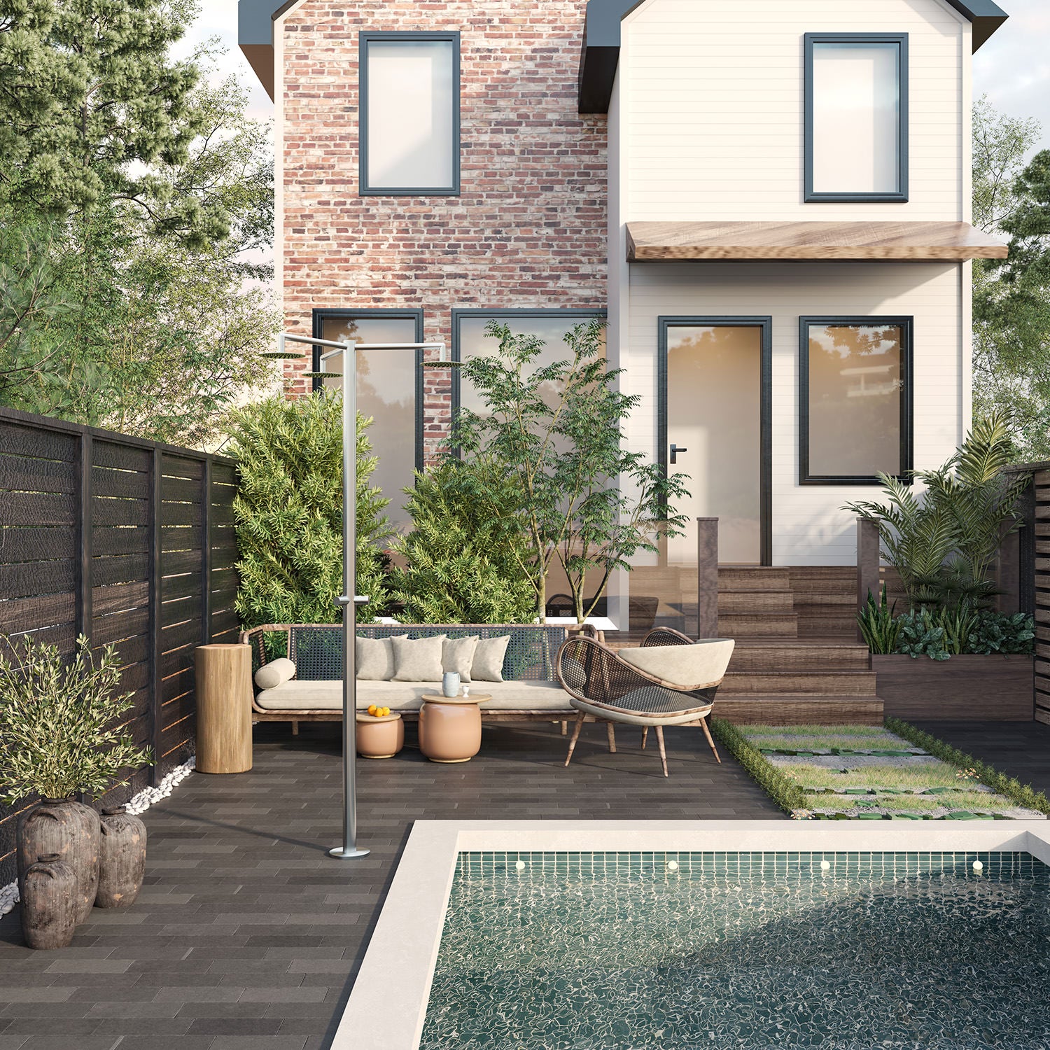 Doccia Esterna Inox Cerbero 3t Eleganza e Robustezza