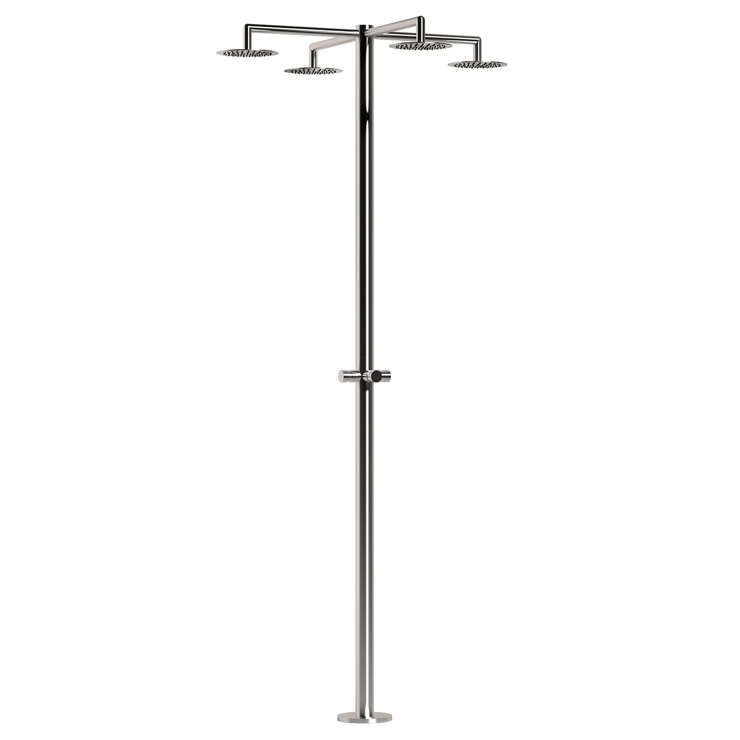 Doccia Esterna Inox Idra 4 Getti Eleganza e Durabilita