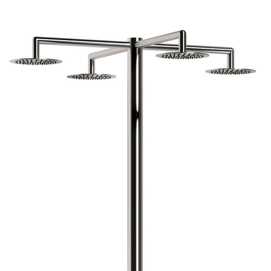 Doccia Esterna Inox Idra 4 Getti Eleganza e Durabilita
