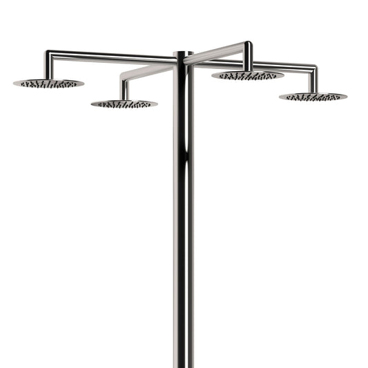 Doccia Esterna Inox Idra 4 Getti Eleganza e Durabilita