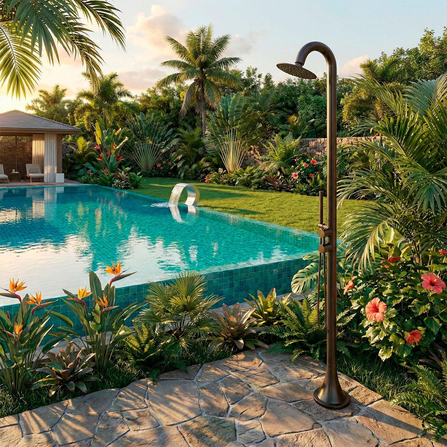 Doccia Luna D Inox eleganza e durata per il tuo esterno