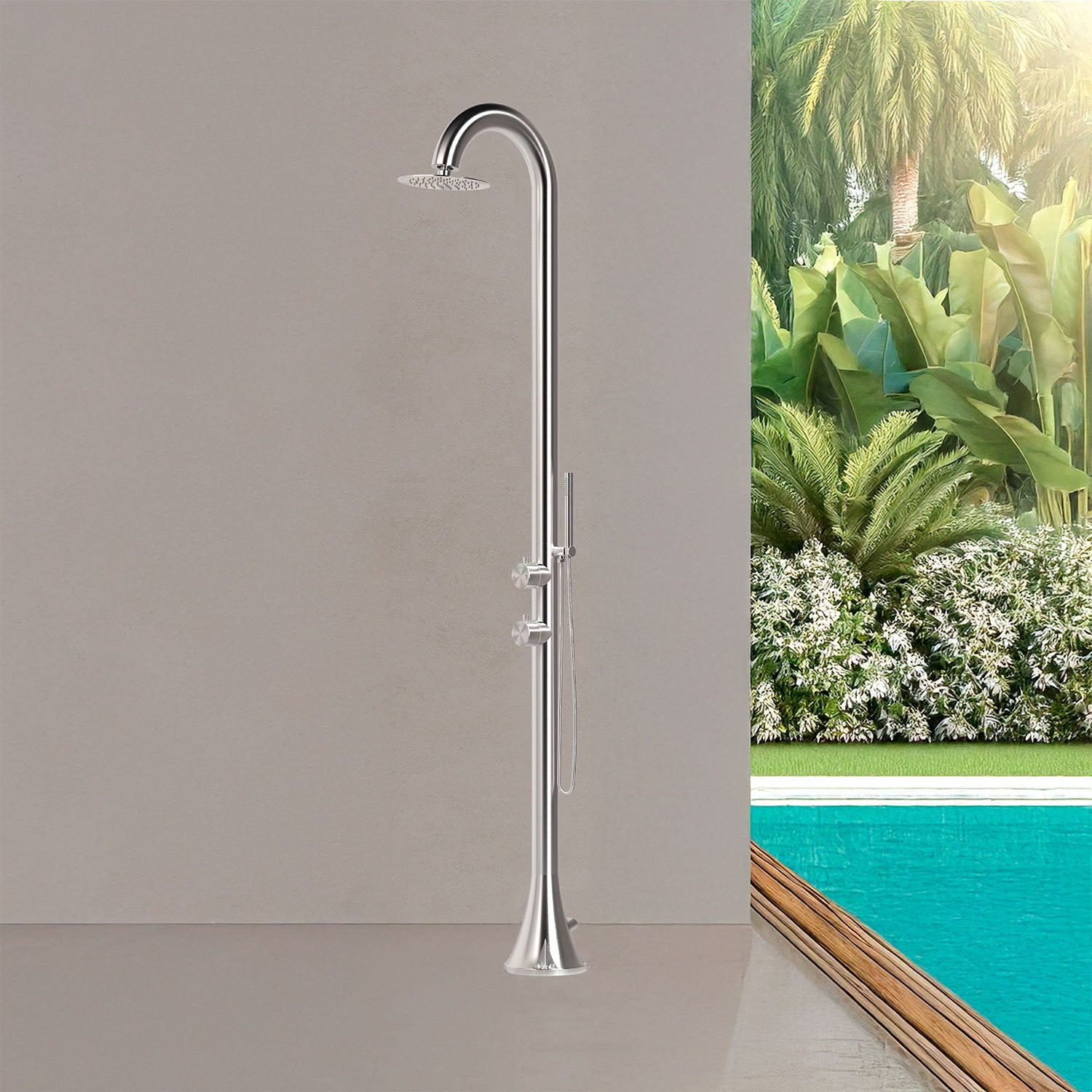 Doccia Inox Luna d Eleganza e Resistenza Per Interni Ed Esterni