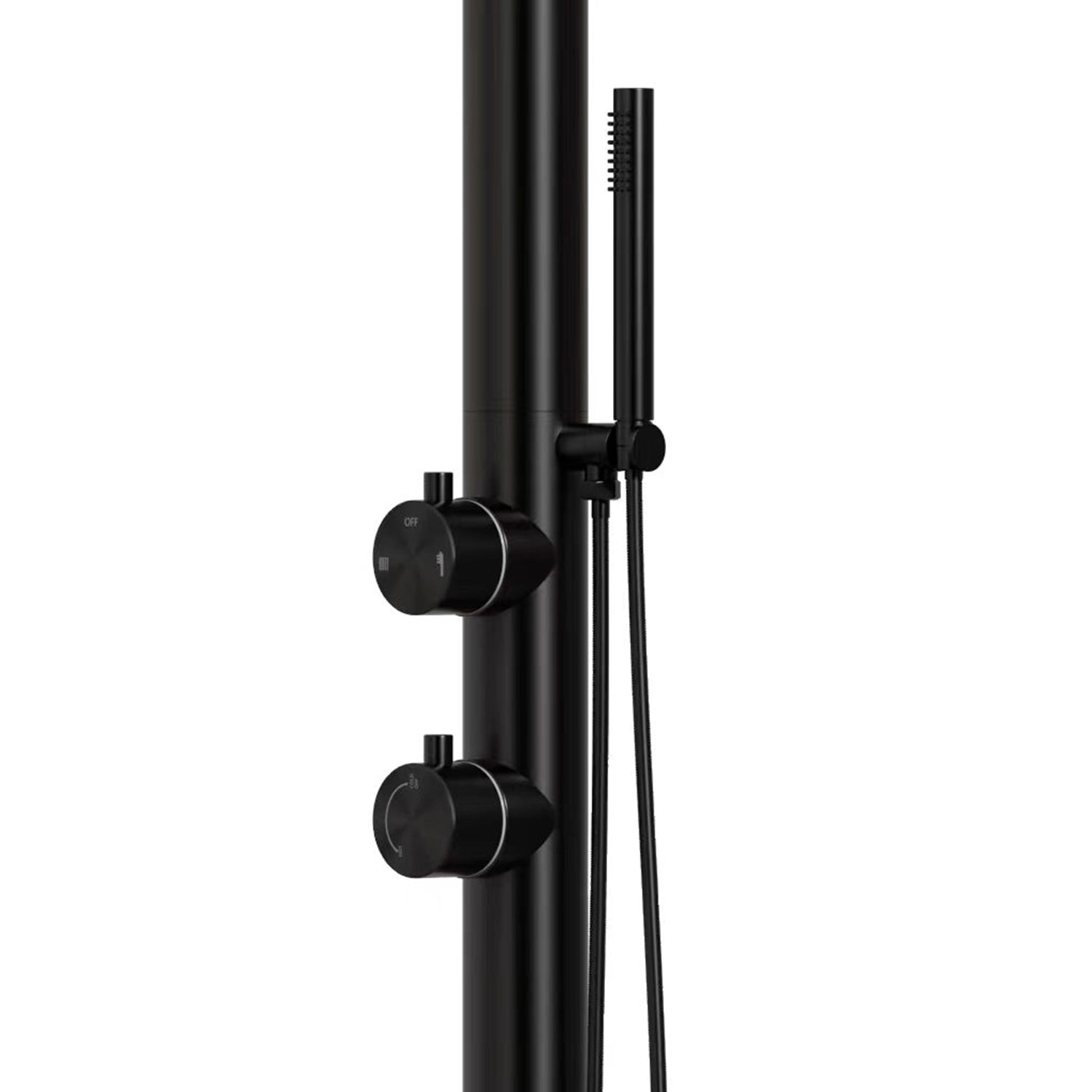 Doccia Nera In Acciaio Inox Nautico 316l Eleganza e Durabilita