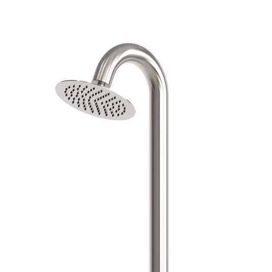 Doccia Inox Luna eleganza e risparmio idrico per esterni