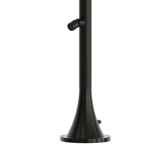 Chuveiro em inox preto Luna: elegância e durabilidade para exterior
