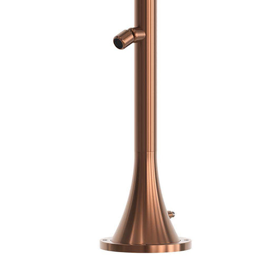 chuveiro inox ouro rosa para exterior: elegância e durabilidade
