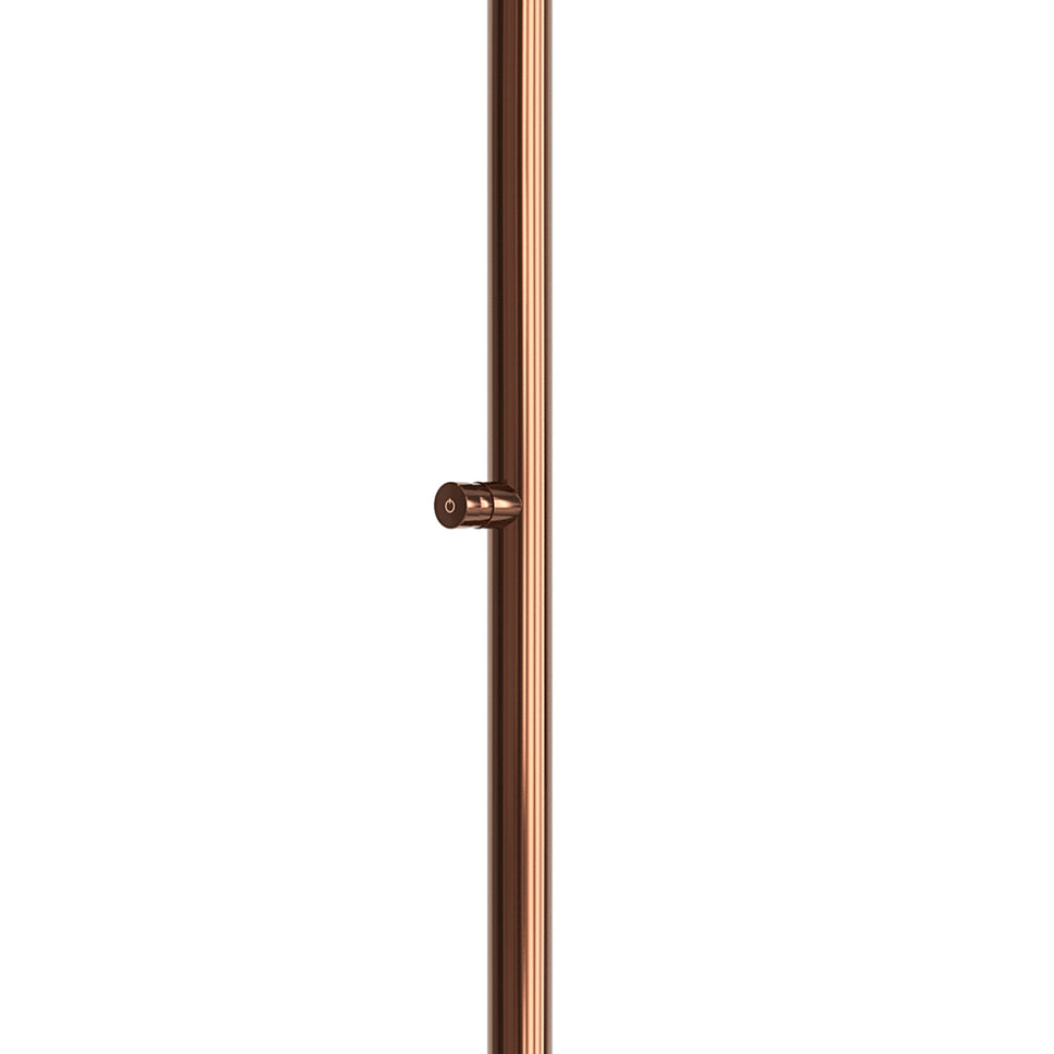 Sined Doccia Inox Luna Tmp Oro Rosadoccia In Acciaio Inox Doppio Attacco Acqua Fredda Laterale o Inferiore Doccia Acqua Fredda Temporizzata Con Soffione e Miscelatore Tondo Oro Rosa