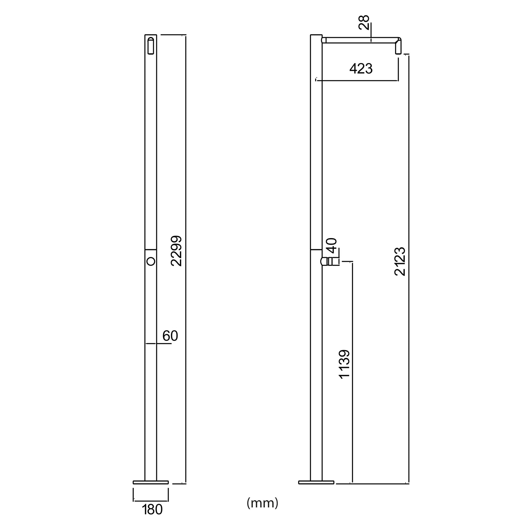 Doccia Inox Monocolo Design Italiano Qualita e Innovazione