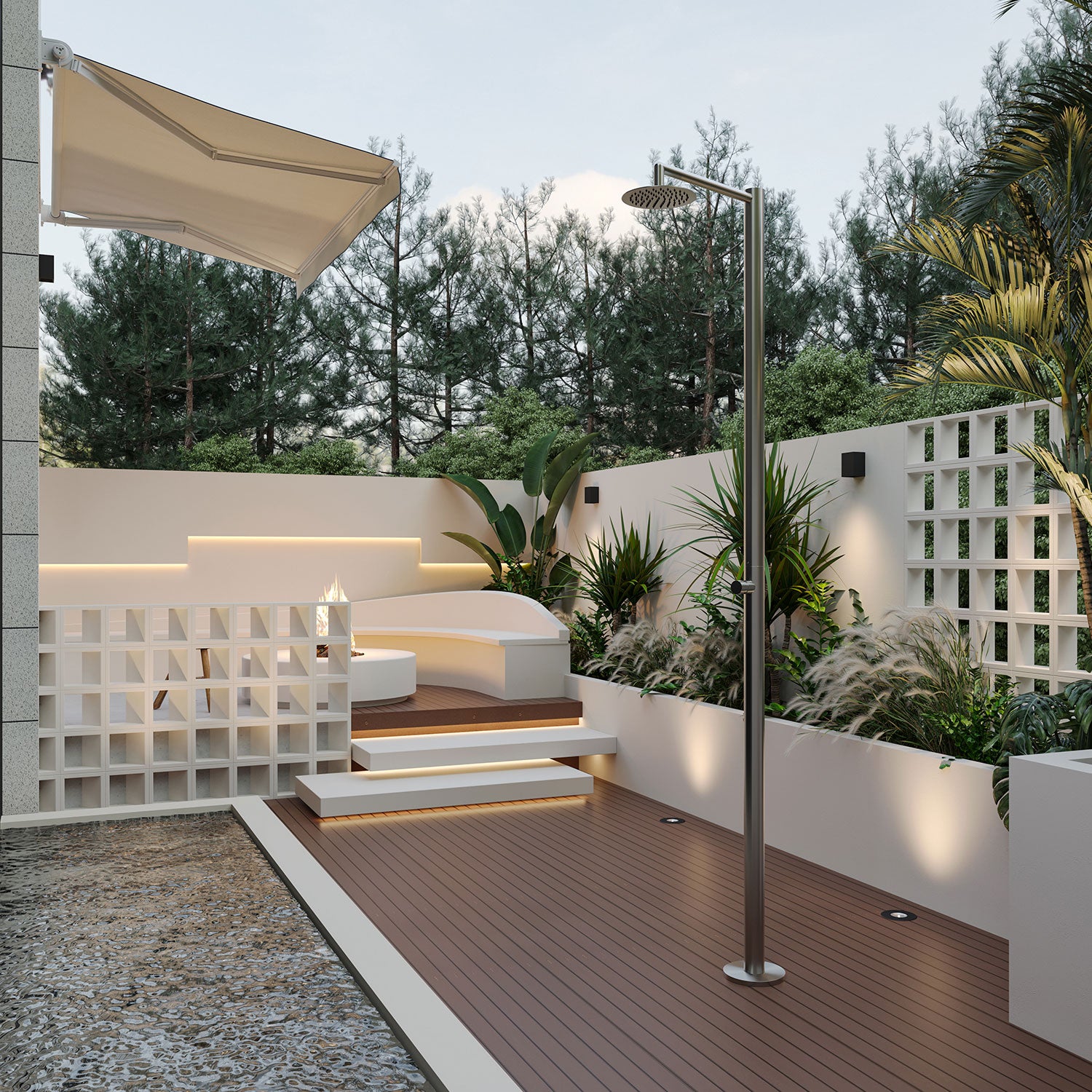 Colonna Doccia Inox Polifemo Design Elegante e Resistente